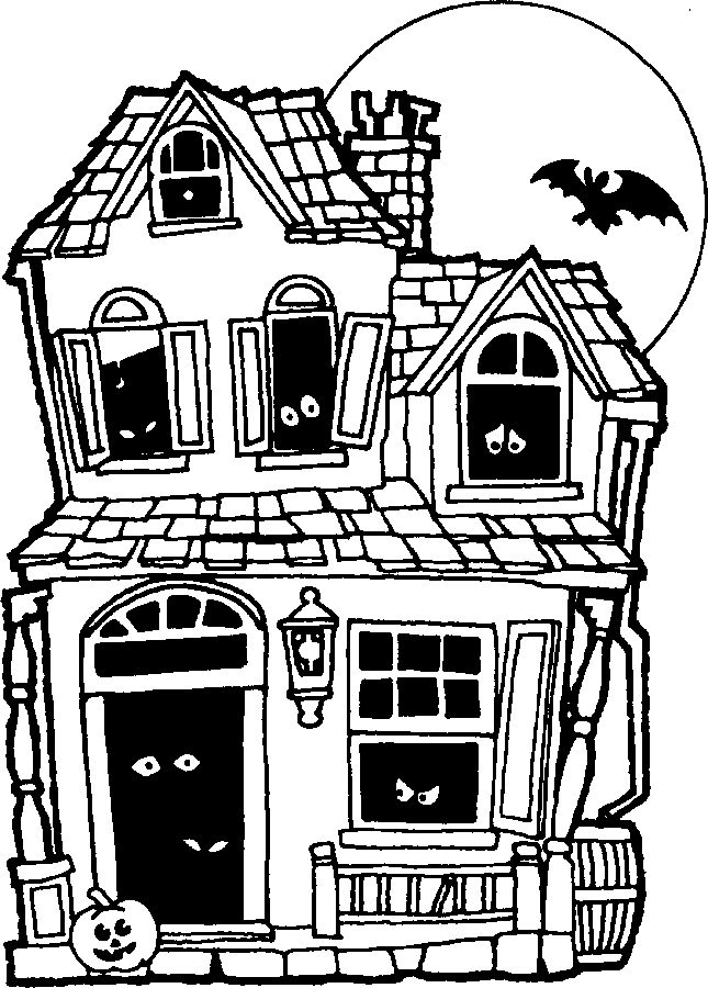 Spooky halloween coloring pages printable for free download