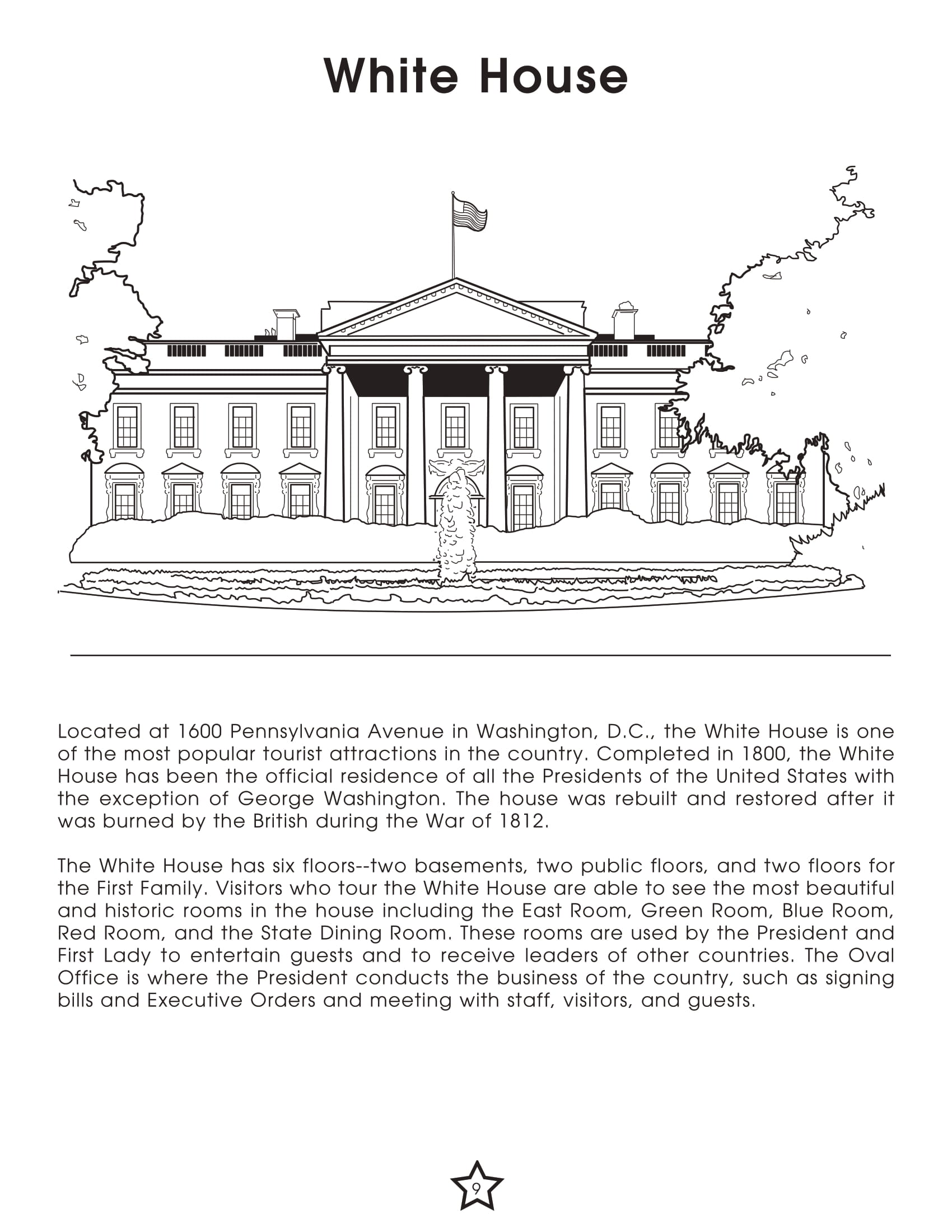 White house activity worksheet free printable puzzle games