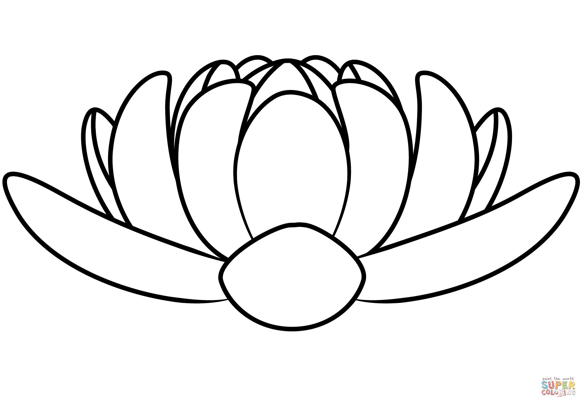 Lotus coloring page free printable coloring pages