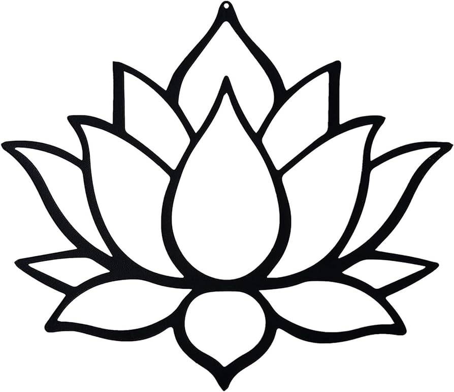 Lotus flower metal wall artflower of life wall der interior home der idea zen style yoga metal wall der lotus wall hangingyoga der for living roomkitchenbedroombathroomgarden or patio home