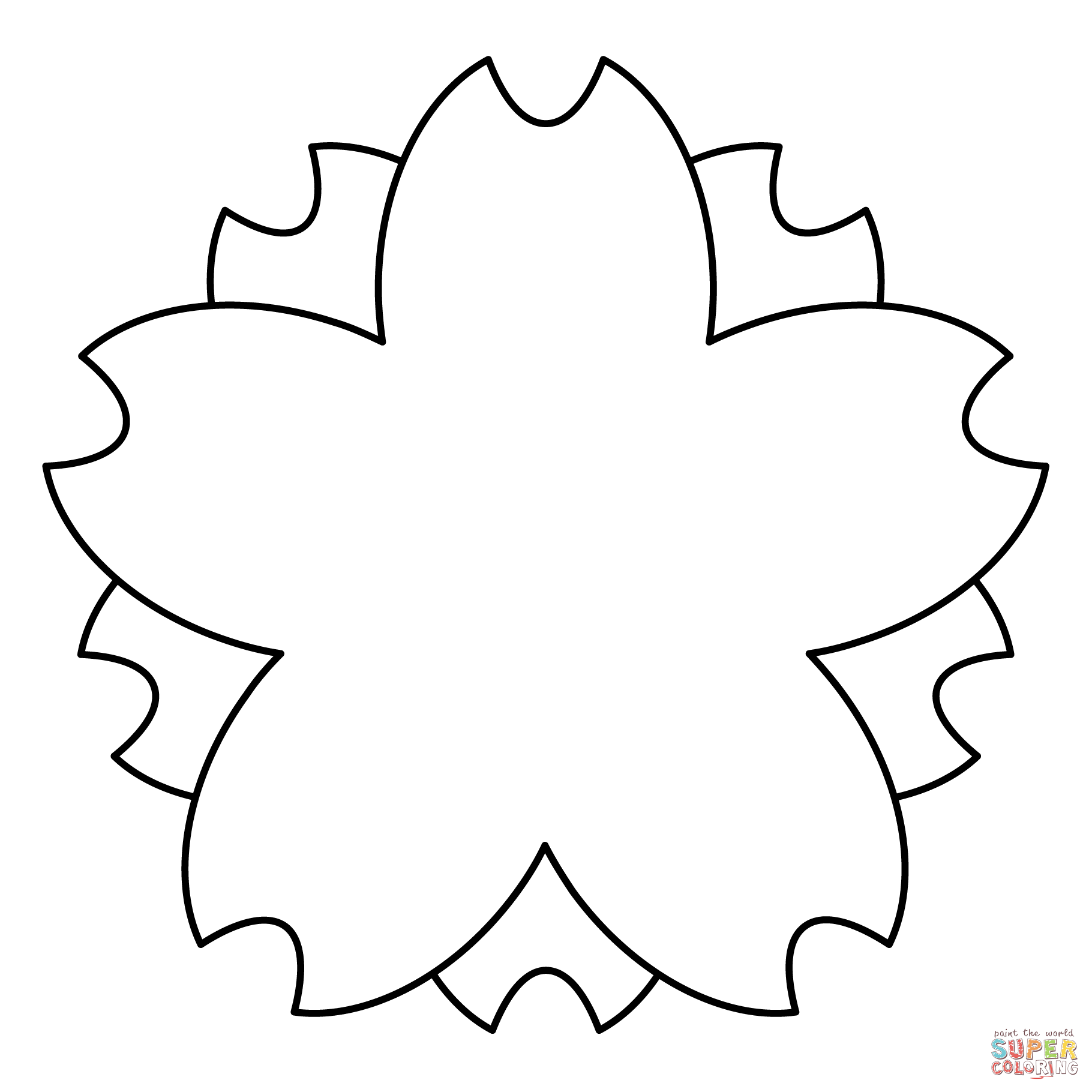 White flower emoji coloring page free printable coloring pages