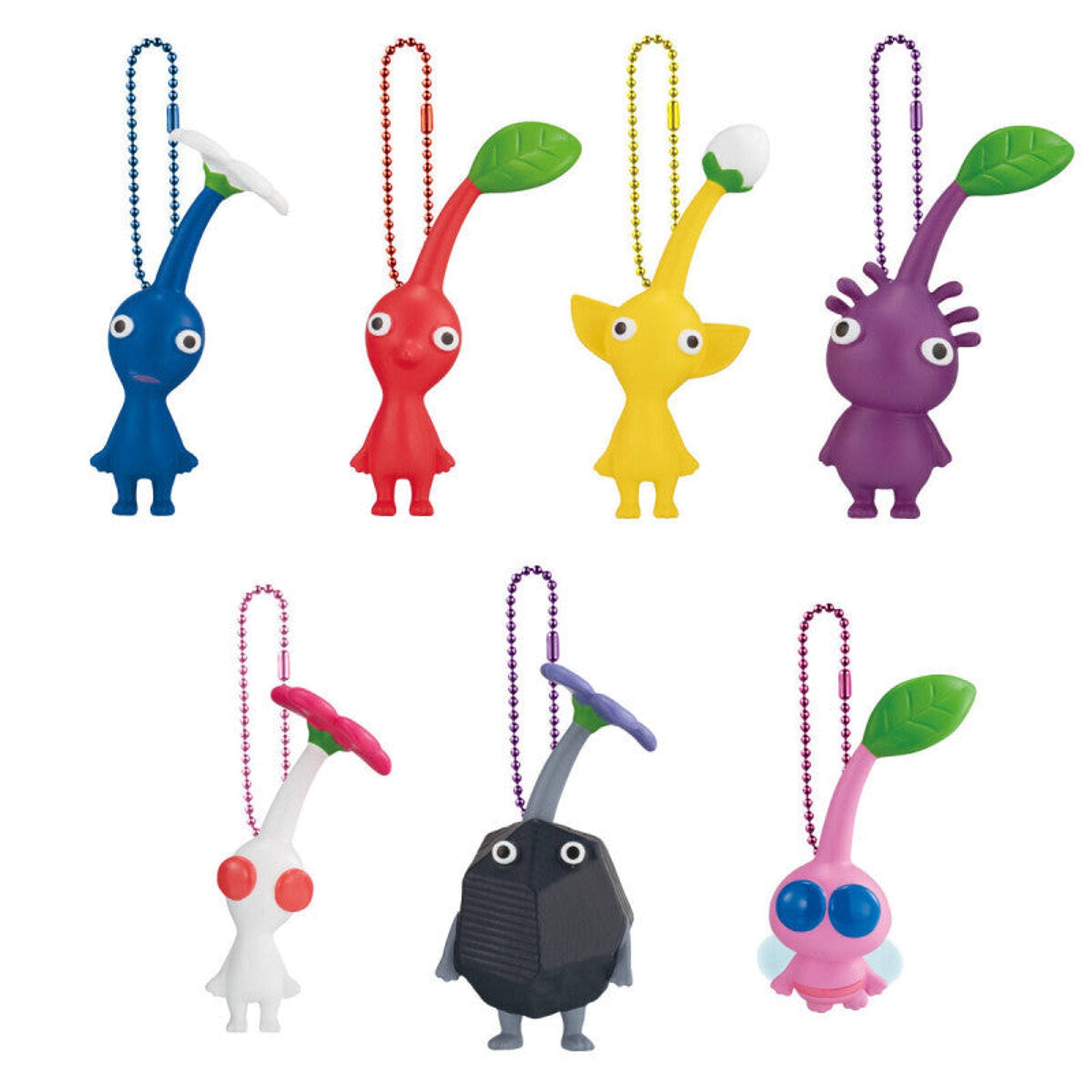 Keychain masts and fruit gummy pikmin