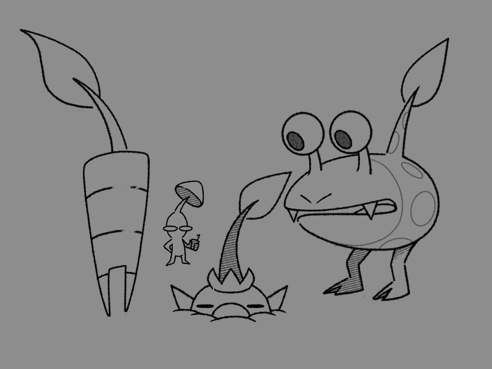 Kifi midori on x some pikmin sketches pikmin httpstcoixelmohr x