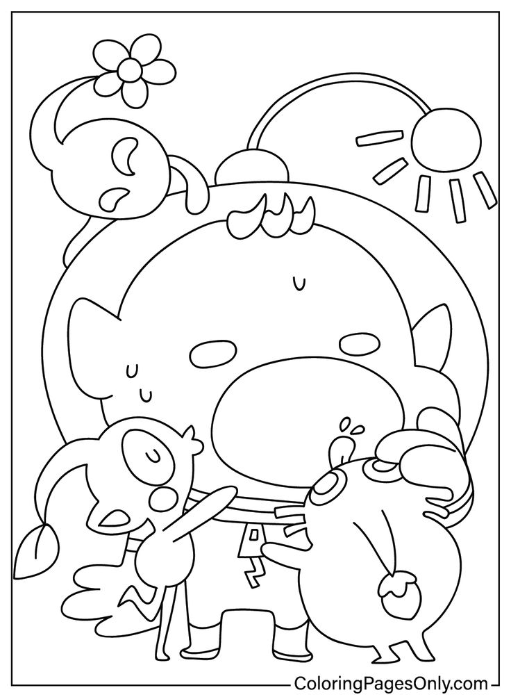 Pikmin coloring pages