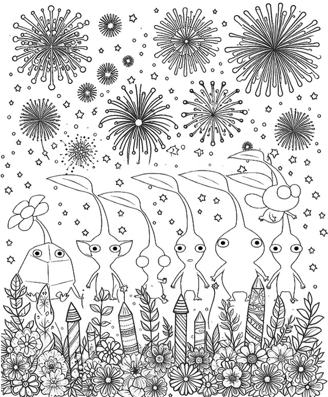 Coloring pages pikmin
