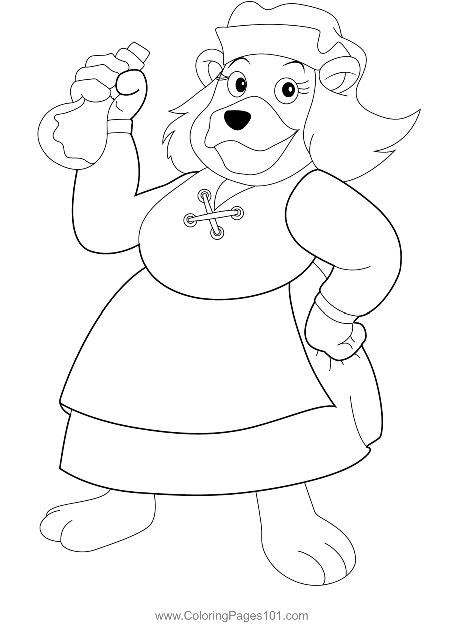 Grammi gummi coloring page in bear coloring pages coloring pages printable coloring pages