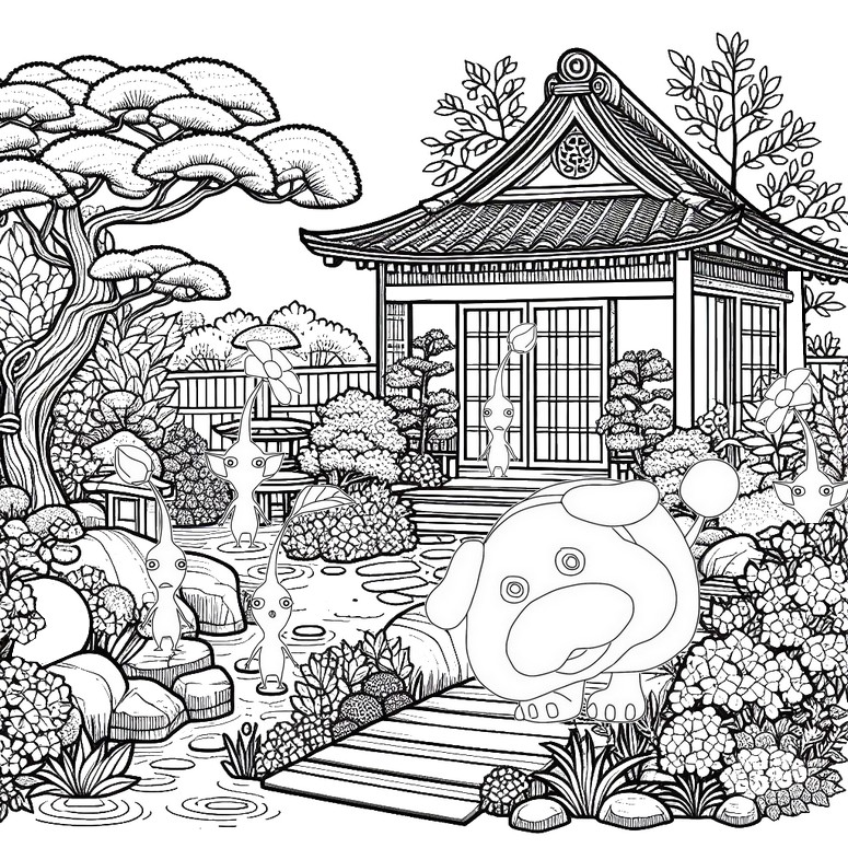 Coloring pages pikmin