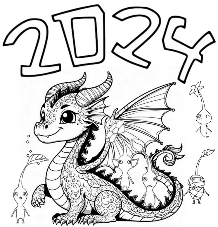 Coloring pages pikmin