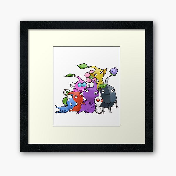 Pikmin fanart framed art print for sale by kirsty stewart