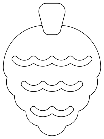 Pine cone coloring page free printable coloring pages