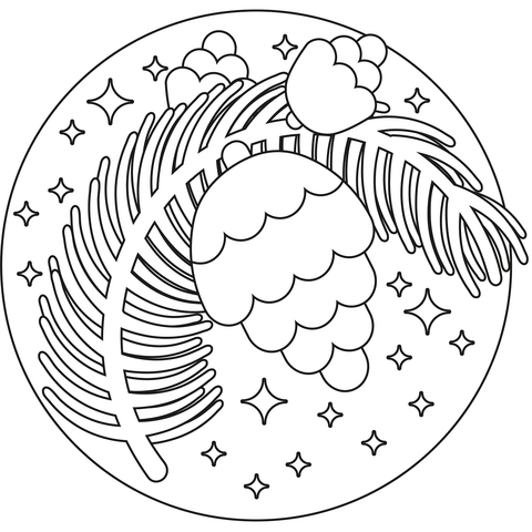 Pine cone coloring page free printable coloring pages