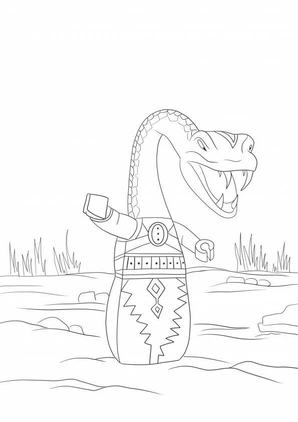 Lego ninjago pythor free to color and print image for kids