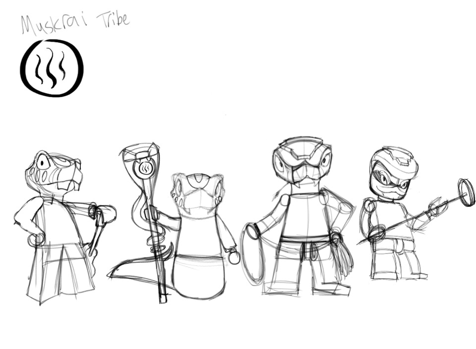 Ninjago oc muskrai tribe by silentcartoonist on