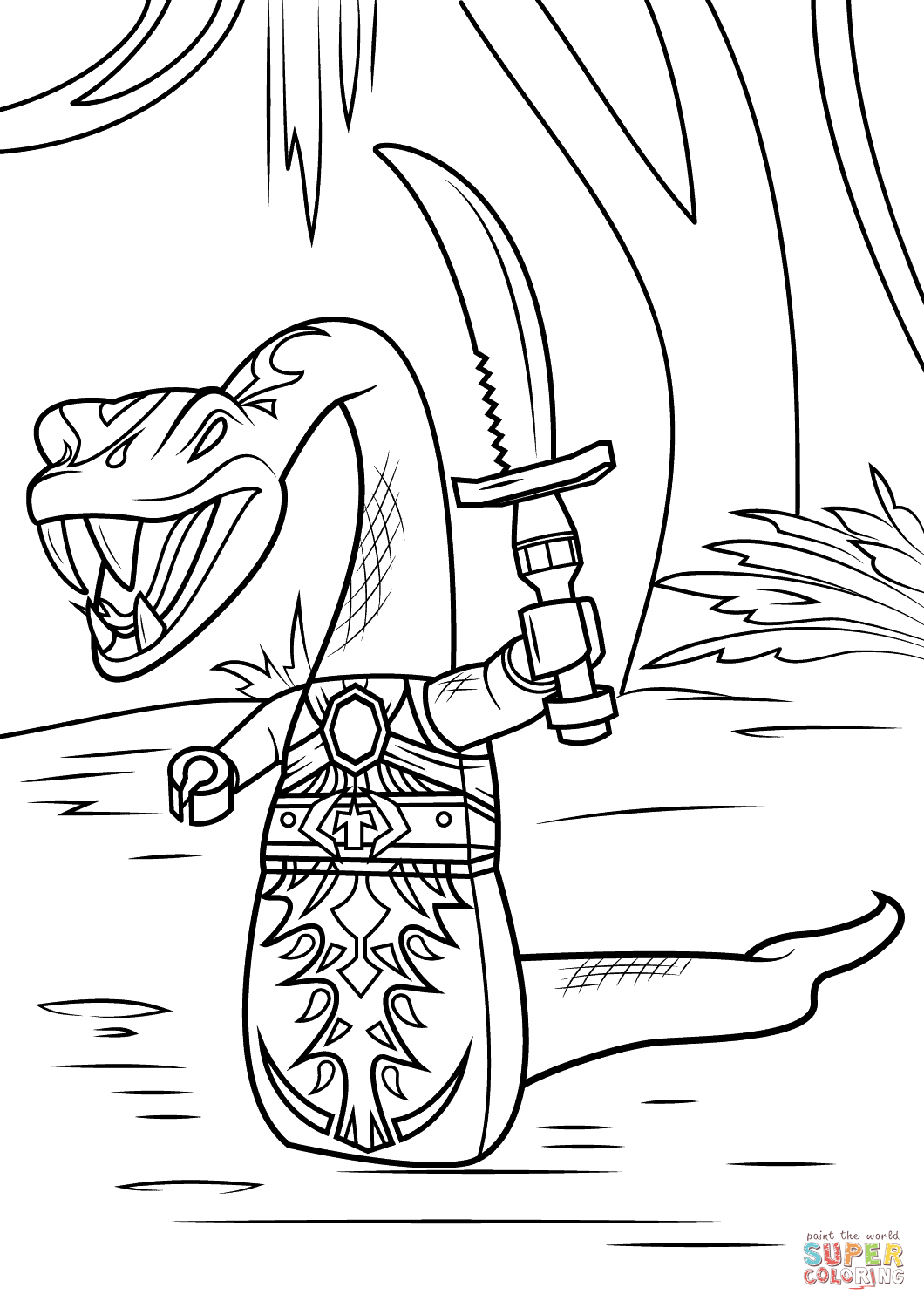 Lego ninjago pythor coloring page free printable coloring pages