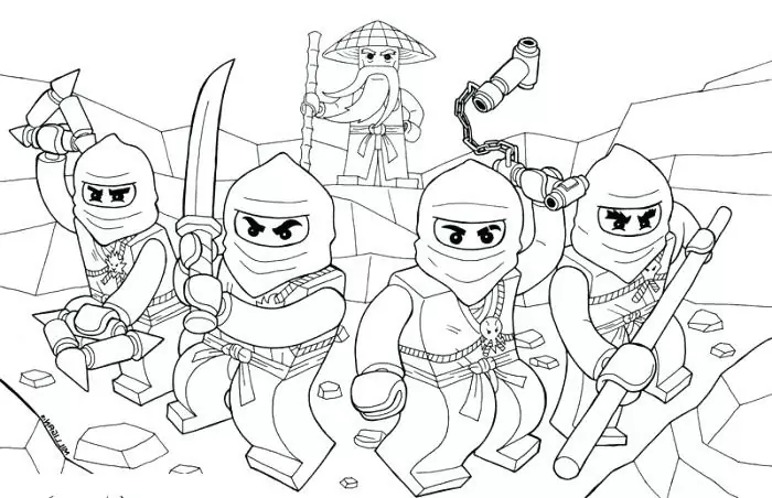 Lego ninjago malvorlagen