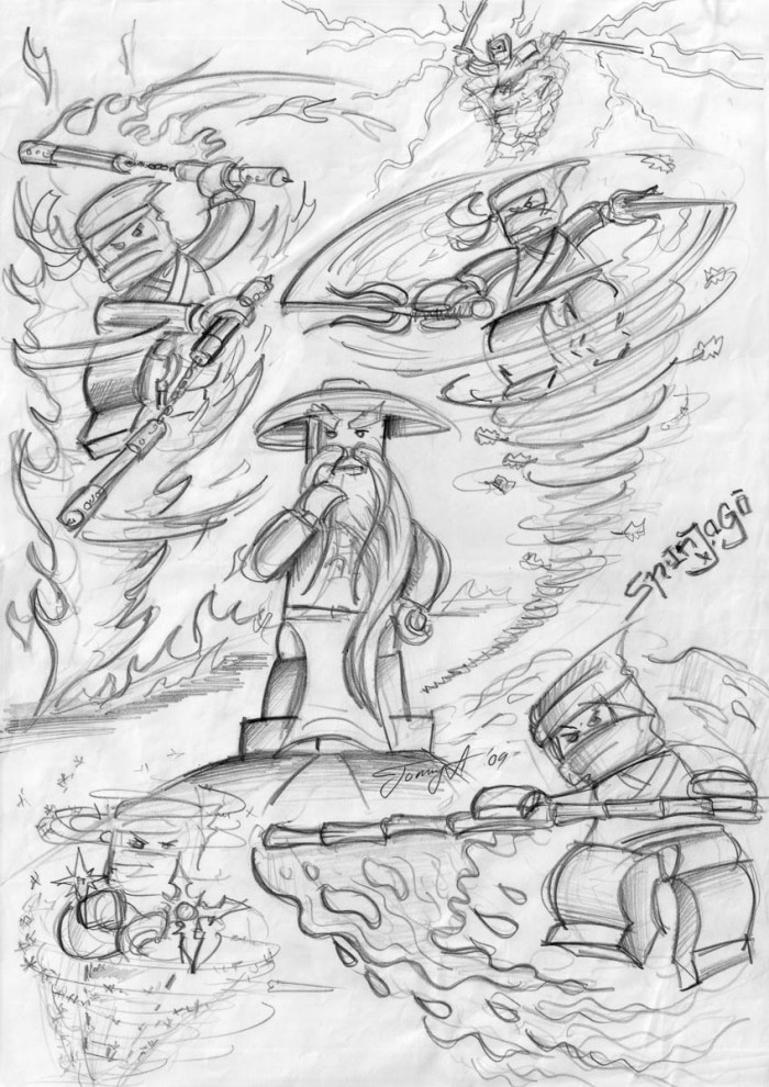 Ninjagopalooza ii concept art and prototyping