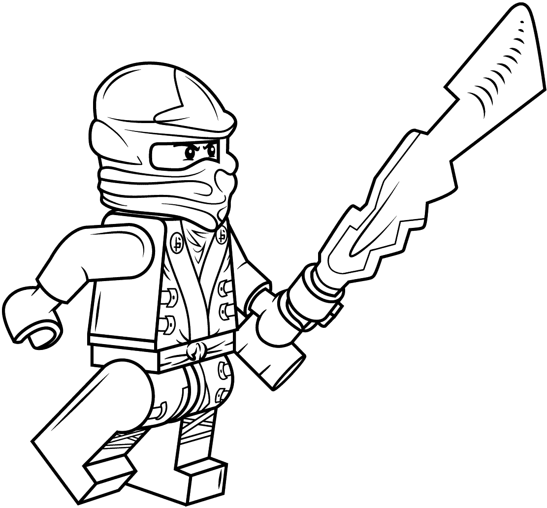 Lego ninjago warrior coloring book to print and online