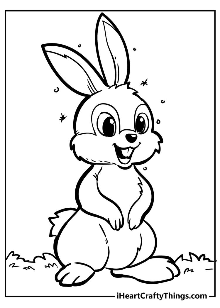 Original and sweet rabbit coloring pages rabbit colors animal coloring pages coloring pages