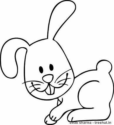 Rabbits colorg pages