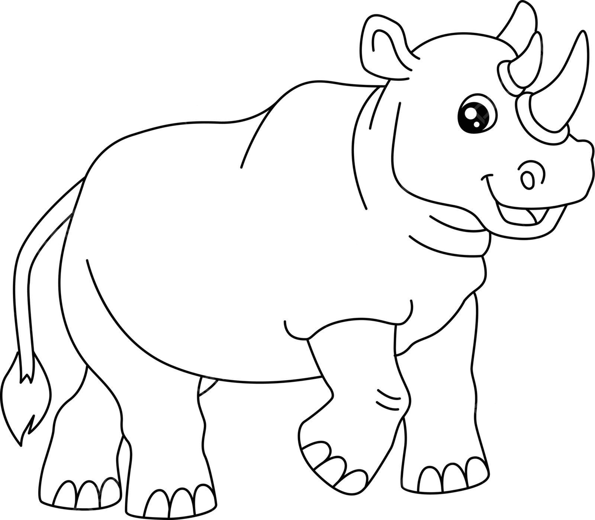 Rhinoceros coloring page isolated for kids rhinoceros coloring page education vector rhinoceros coloring page education png and vector with transparent background for free download