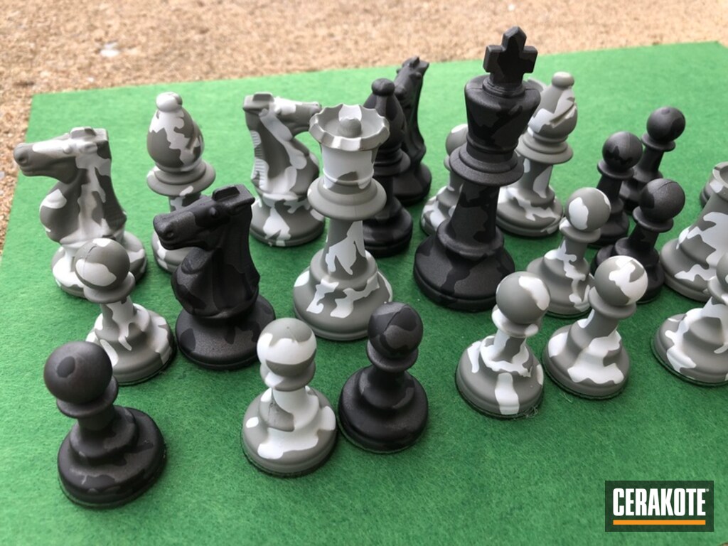 Custom chess pieces d with h
