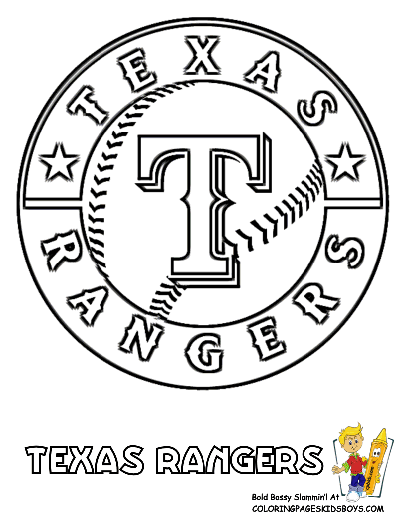 Mlb team logo coloring pages