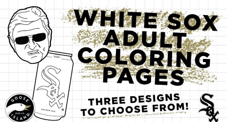 White sox adult coloring pages