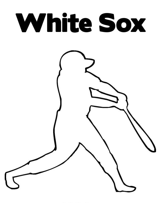 Printable chicago whites sox coloring pages