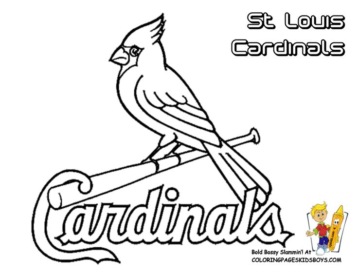 Major league baseball mlb coloring pages baseball coloring pages sports coloring pages cardinals baseball