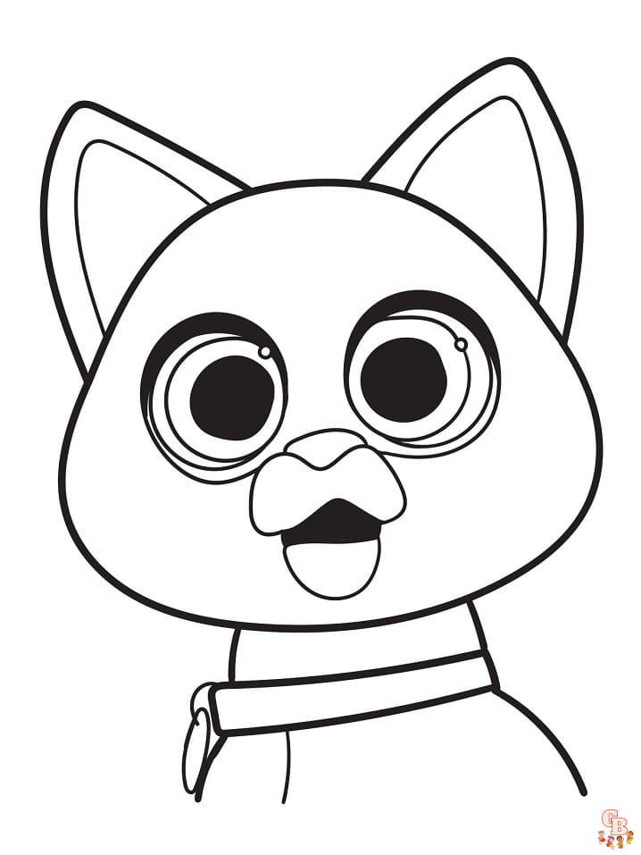 Cute sox from lightyear coloring pages