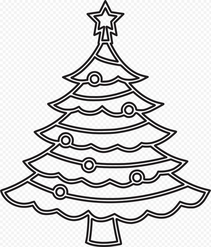Christmas tree clip art template day coloring book png