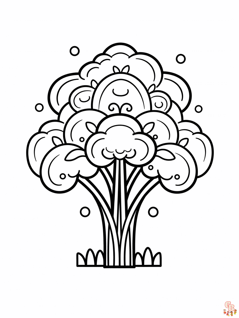 Fun and free tree coloring pages for kids