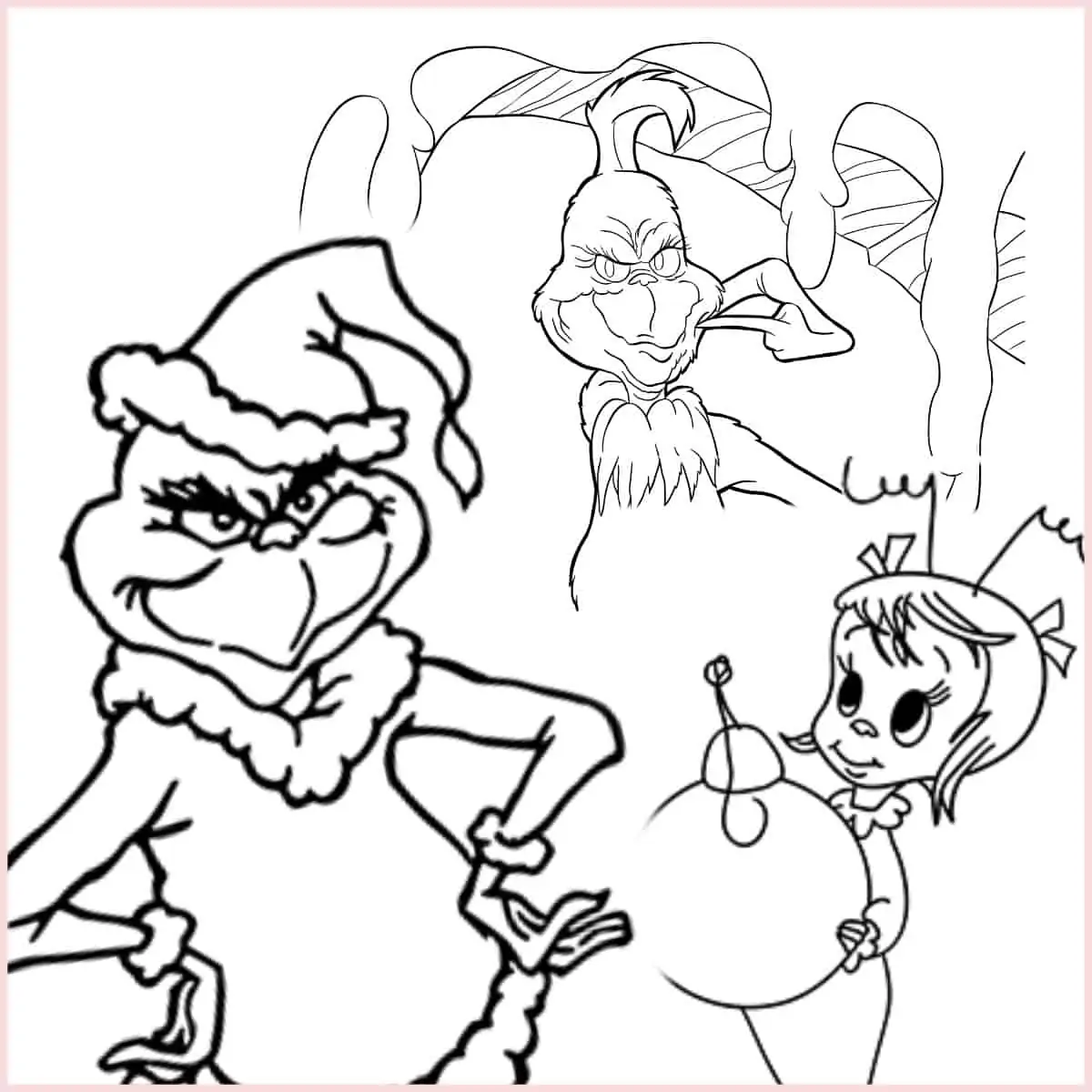 Best grinch coloring pages free printables artsy pretty plants