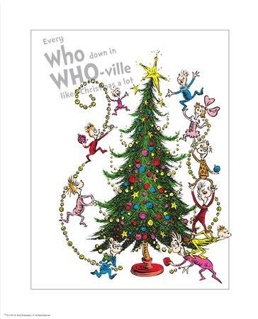 How the grinch stole christmas book wall prints paintings posters