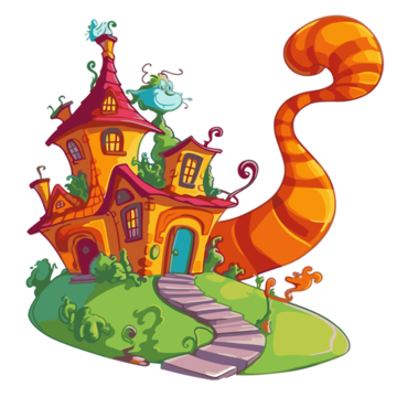 Whoville houses png vector psd and clipart with transparent background for free download