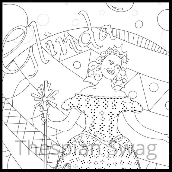 Wicked themed coloring pages