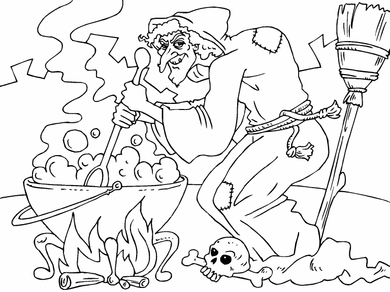 Free coloring page mar wicked witch