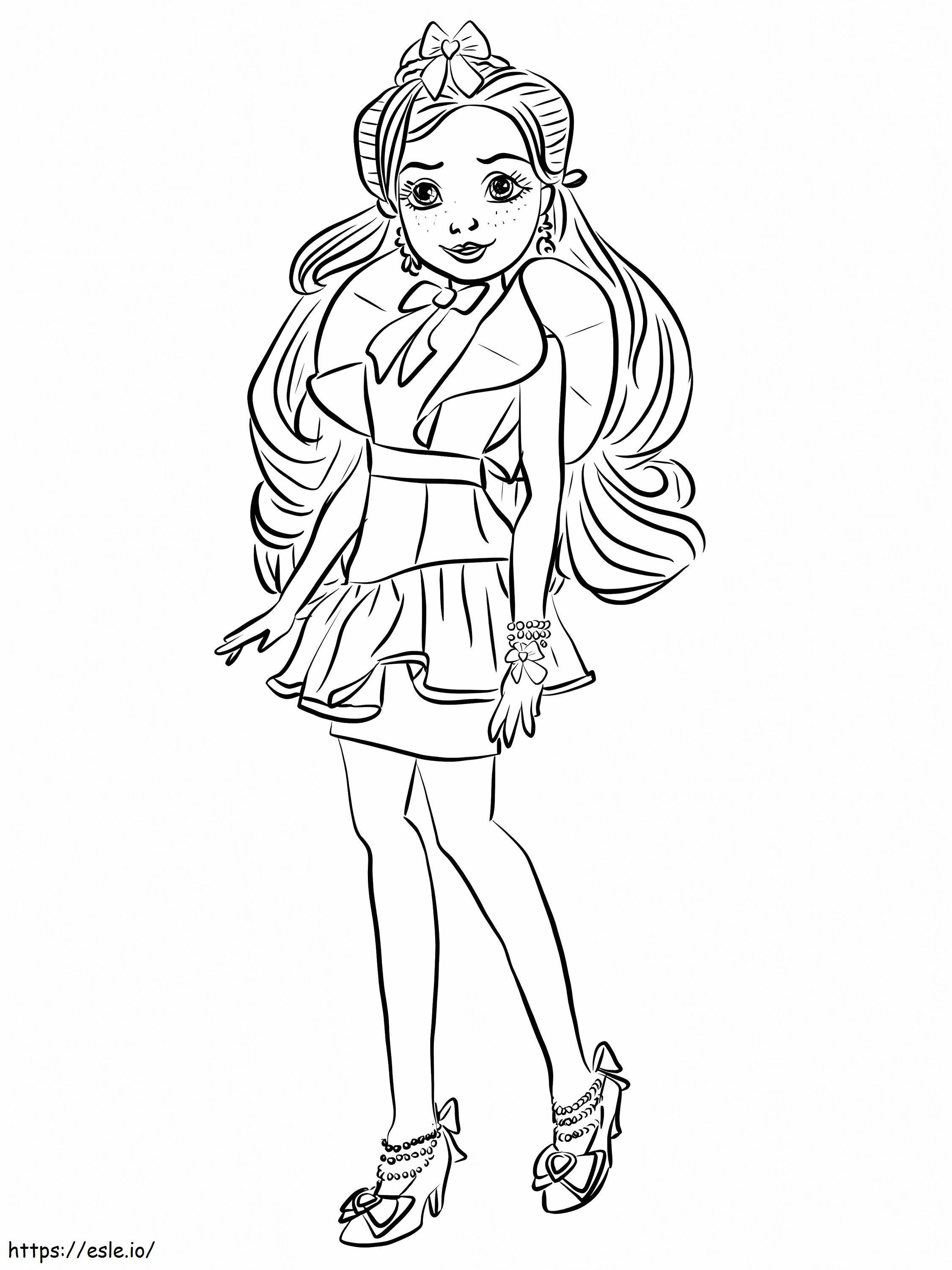 Jane from descendants wicked world coloring page