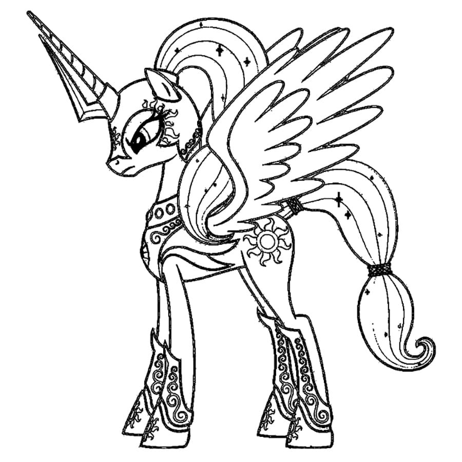Alicorn coloring pages printable for free download