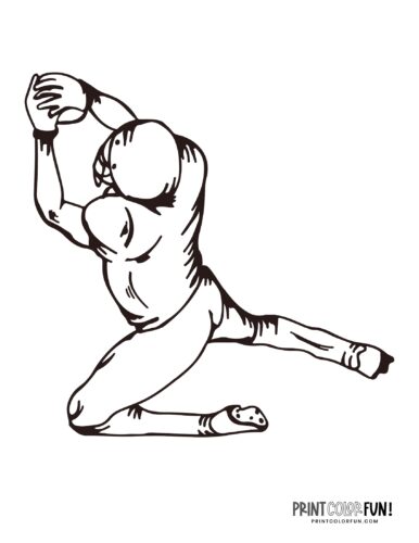 Football player coloring pages free sports printables at
