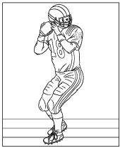 Print antonio brown coloring page