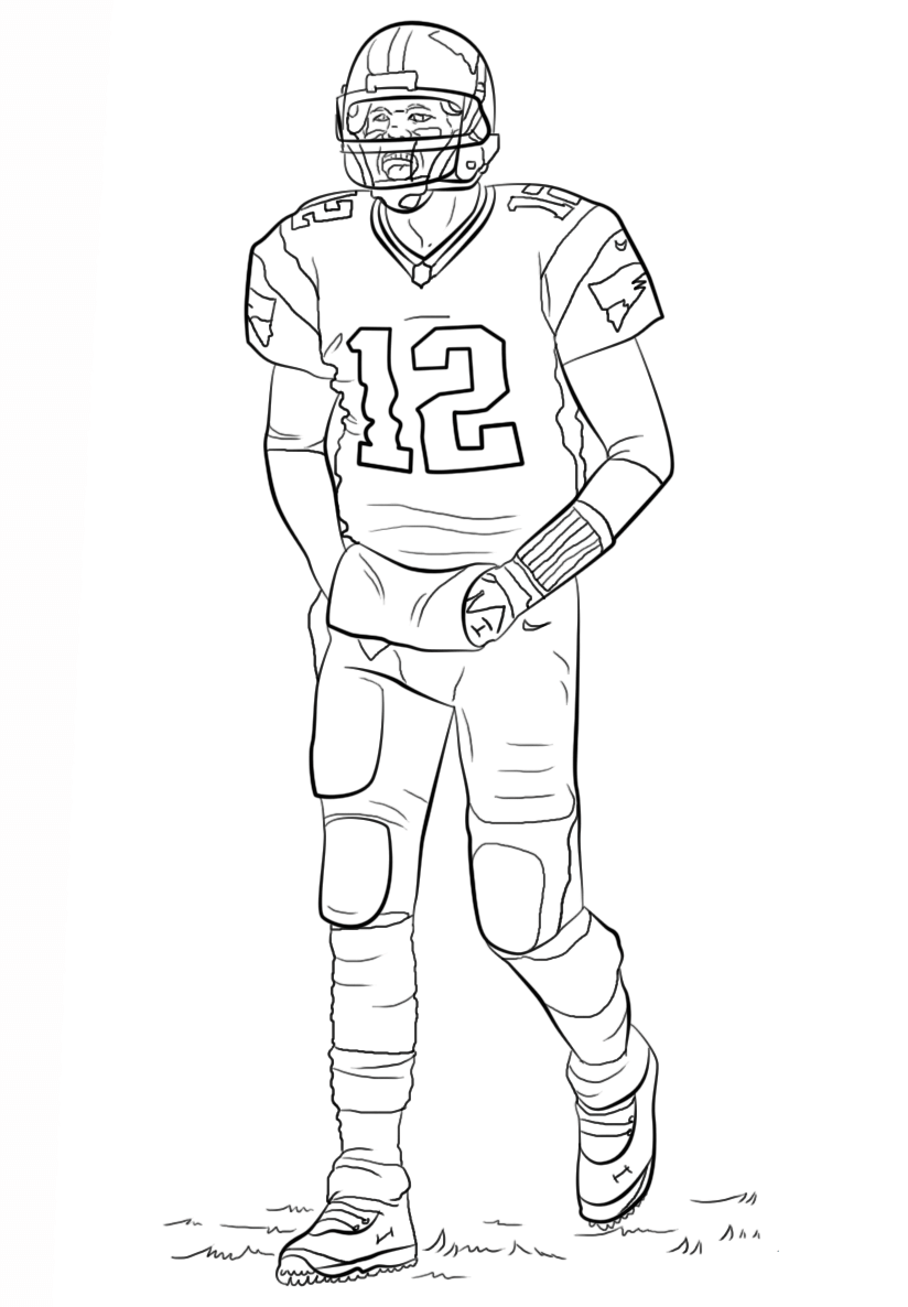 American football player coloring pages sports coloring pages football coloring pages coloring pages for boys