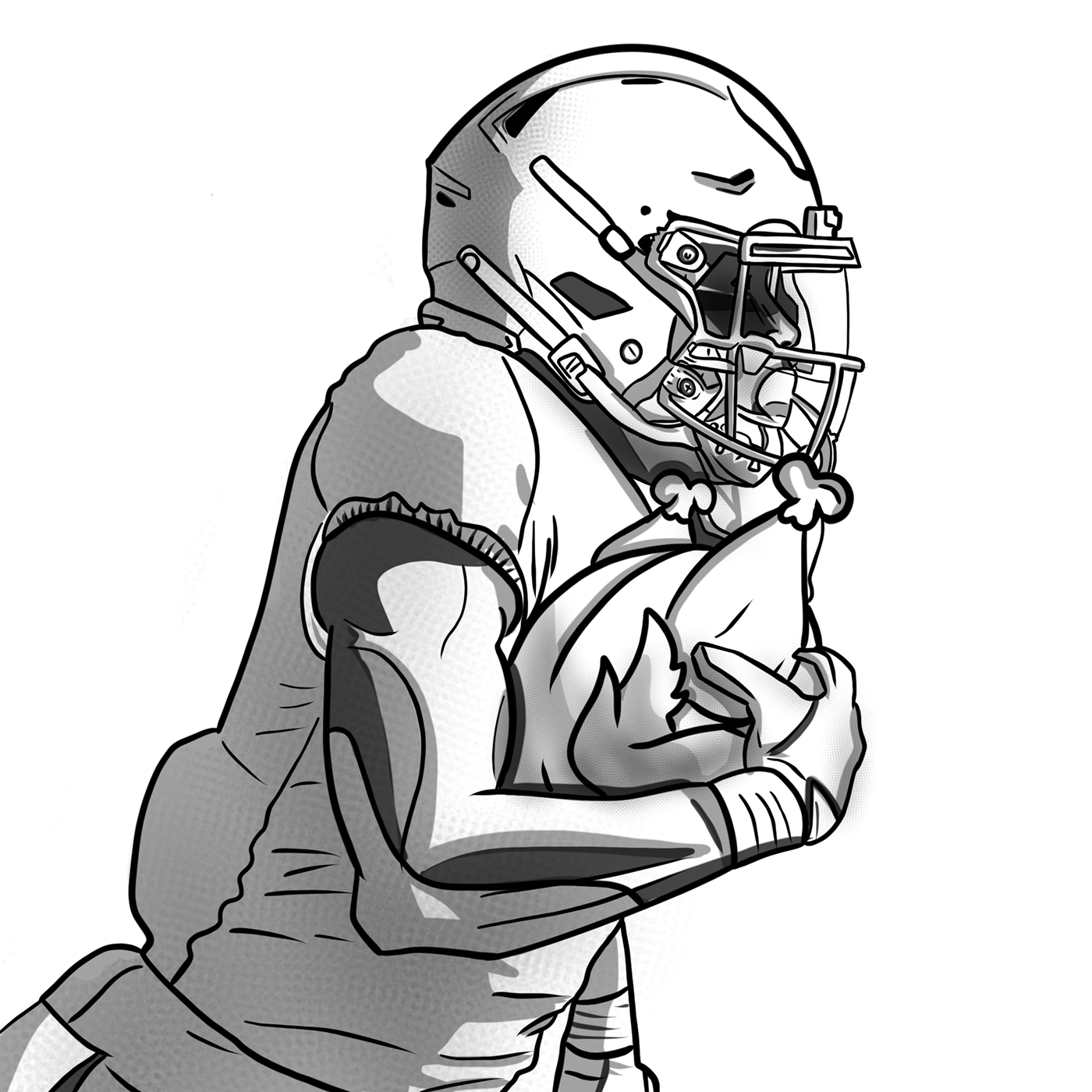 Nfl thanksgiving illustrations for sideline