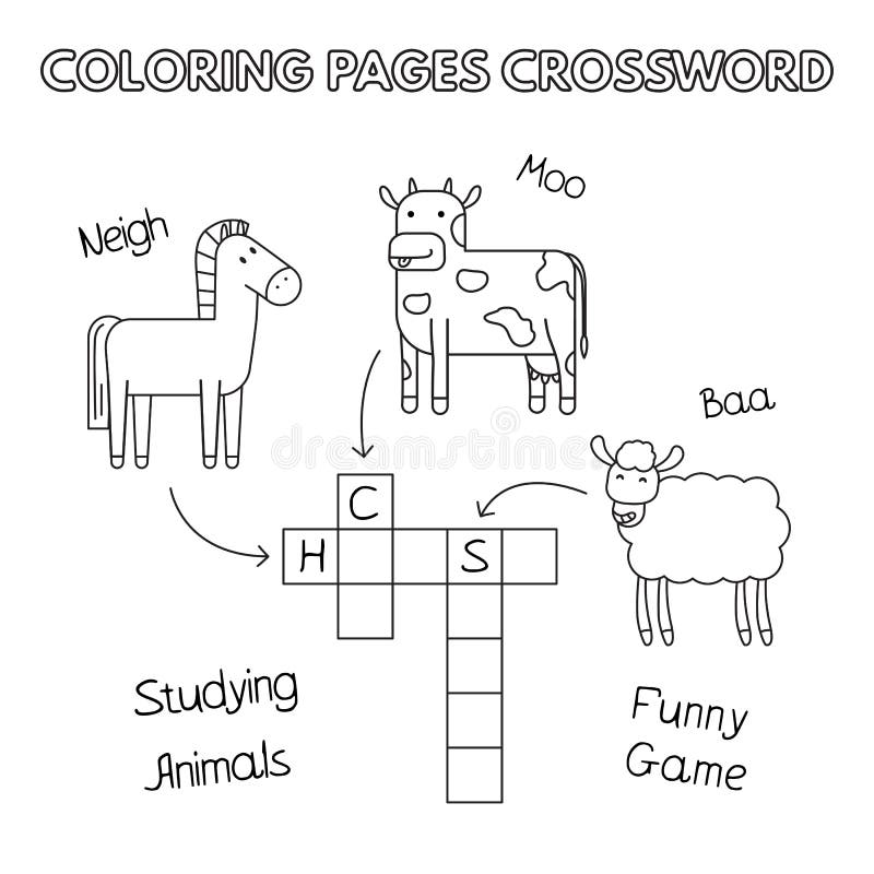 Animals crossword stock illustrations â animals crossword stock illustrations vectors clipart