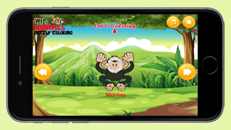Wild animals puzzle coloring by thavorn parnmee