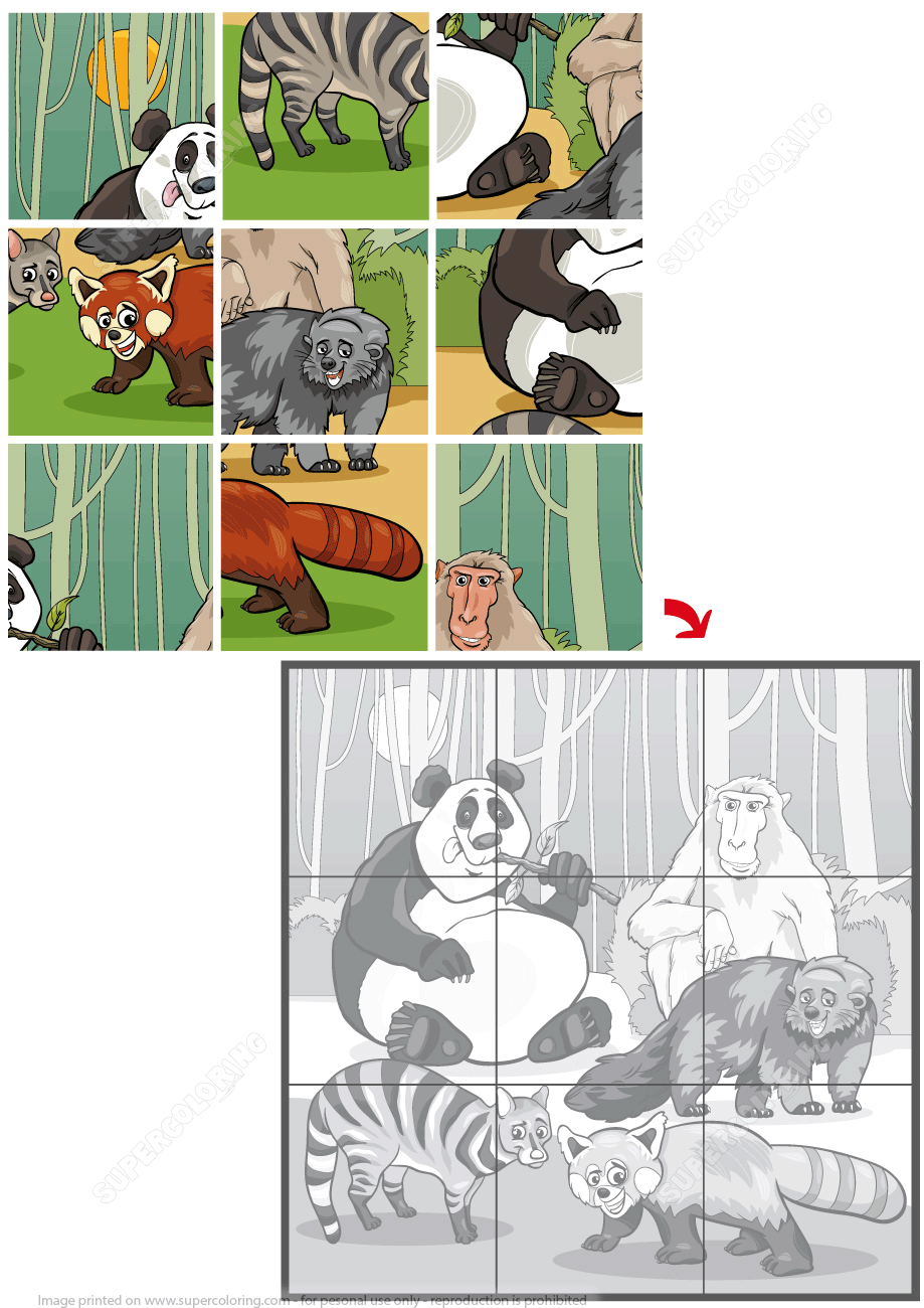 Jigsaw puzzle with wild animals free printable puzzle games