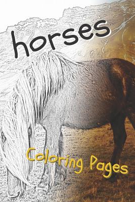 Horses coloring pages beautiful drawings for adults relaxation and for kids paperback penguin bookshop