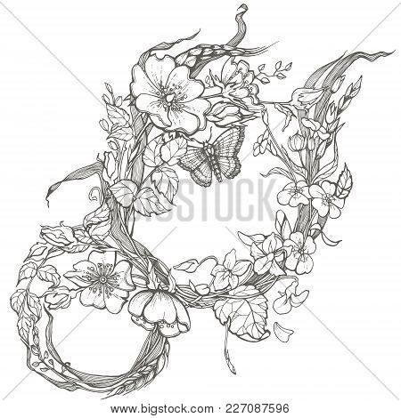 Wild dog rose flowers vector photo free trial bigstock