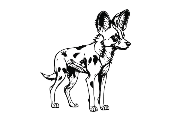 African wild dog svg african wild dog svg cut files for cricut african wild dog clipart