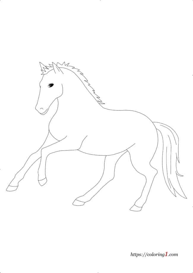 Horse coloring pages